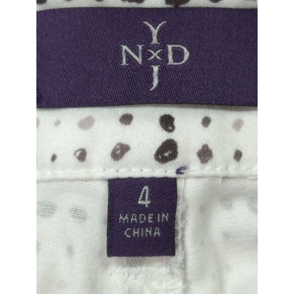 NYDJ Womens Ankle Pants size 4 Polka Dot Stretch Lift Tuck Technology - Picture 2 of 11